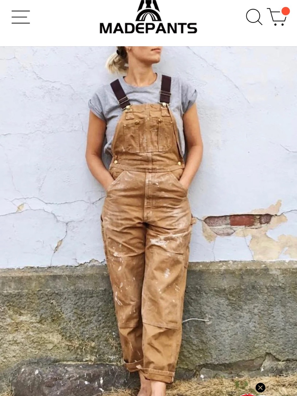Madepants Duck Bib Overalls Canvas Workwear Dungarees Women's - Durable Workwear